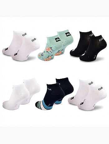 Pack de 6 pares de calcetines hombre Sneaker Sport QUIKSILVER