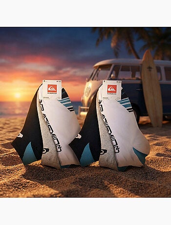 Pack de 6 pares de calcetines hombre Sneaker Sport QUIKSILVER