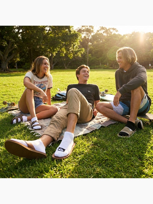 Pack de 6 pares de calcetines hombre Sneaker Sport QUIKSILVER - Kiabi Pack de 6 pares de calcetines hombre Sneaker Sport QUIKSILVER - Kiabi