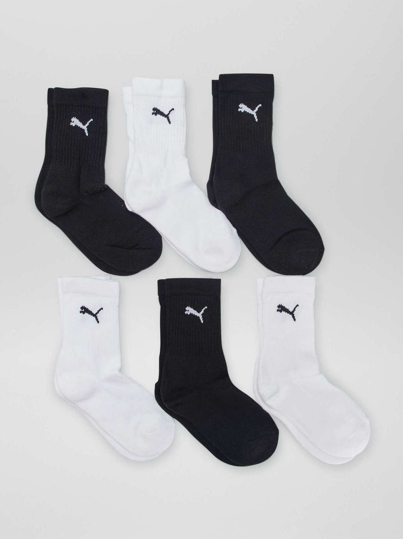 Pack de 6 pares de calcetines Puma NEGRO - Kiabi