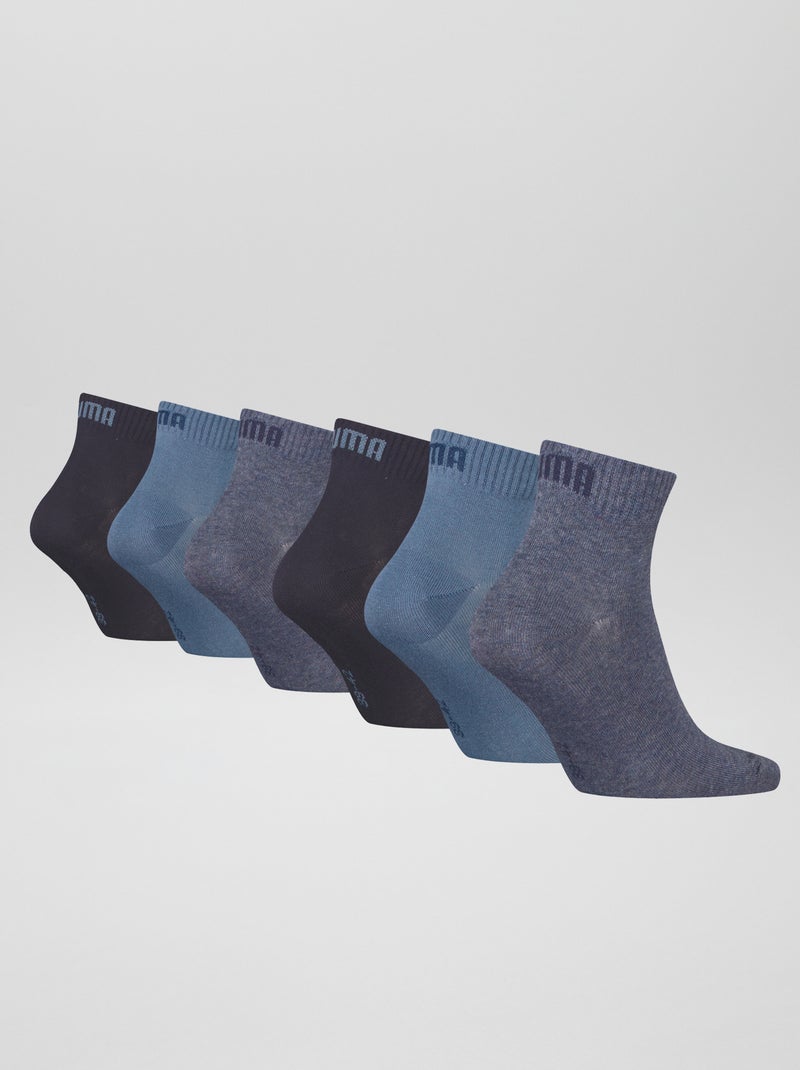 Pack de 6 pares de calcetines unisex 'Puma' AZUL - Kiabi