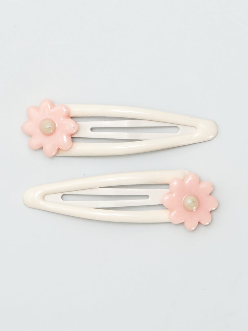 Pack de 6 pinzas clic clac ROSA - Kiabi