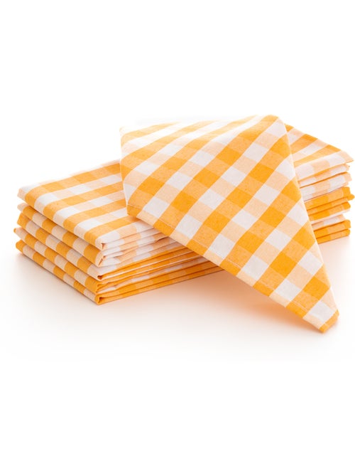 Pack de 6 servilletas vichy de algodón - gamusi - Kiabi Pack de 6 servilletas vichy de algodón - gamusi - Kiabi