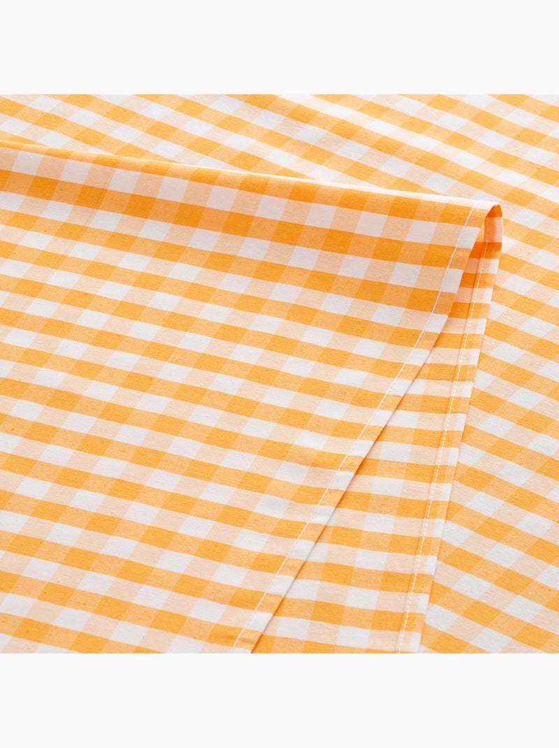 Pack de 6 servilletas vichy de algodón - gamusi Amarillo - Kiabi