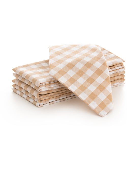 Pack de 6 servilletas vichy de algodón - gamusi - Kiabi Pack de 6 servilletas vichy de algodón - gamusi - Kiabi