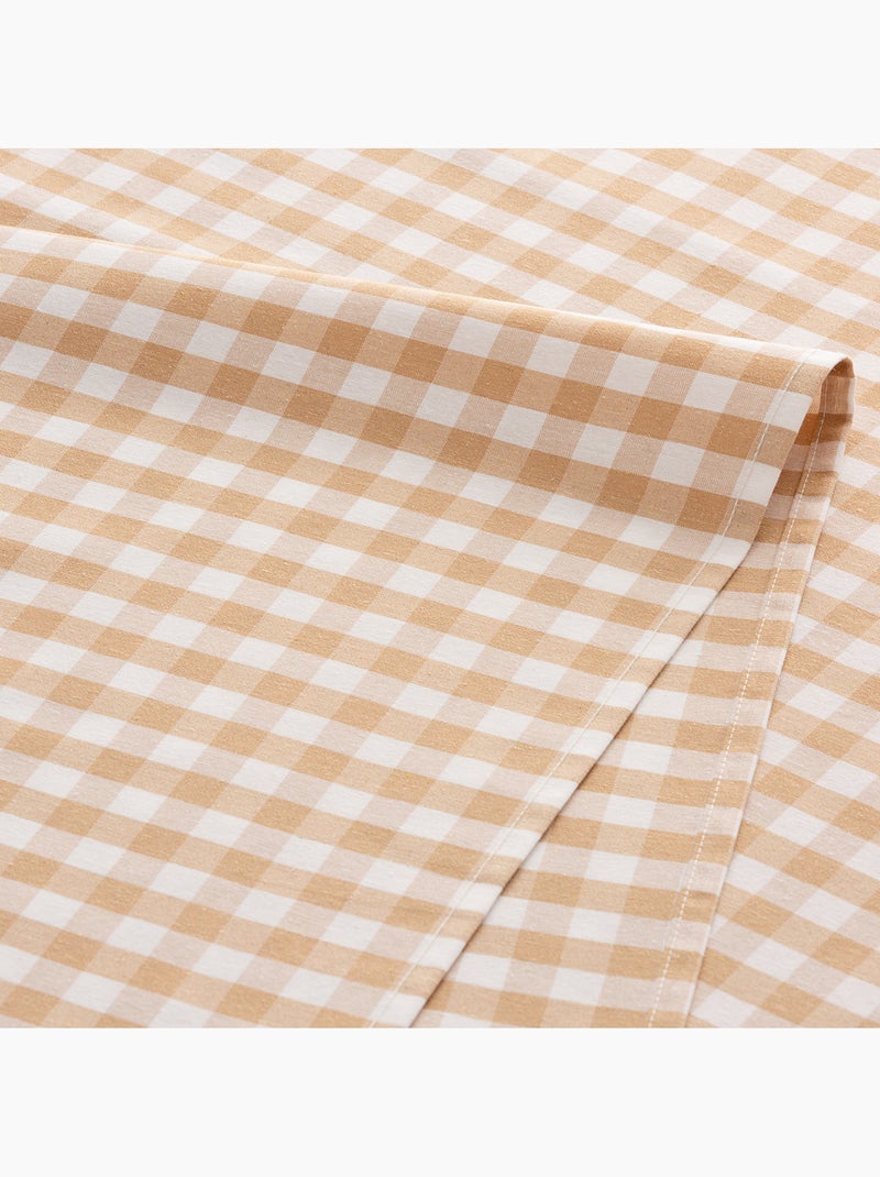 Pack de 6 servilletas vichy de algodón - gamusi Beige - Kiabi