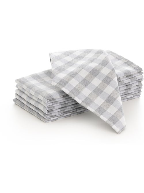 Pack de 6 servilletas vichy de algodón - gamusi - Kiabi Pack de 6 servilletas vichy de algodón - gamusi - Kiabi