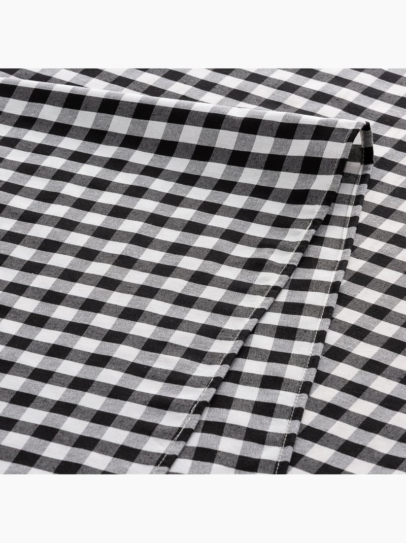 Pack de 6 servilletas vichy de algodón - gamusi Negro - Kiabi