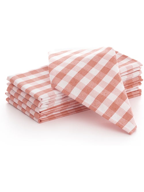 Pack de 6 servilletas vichy de algodón - gamusi - Kiabi Pack de 6 servilletas vichy de algodón - gamusi - Kiabi