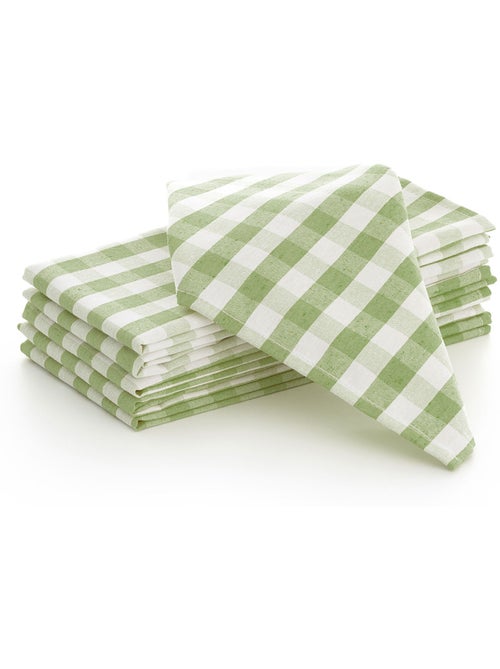 Pack de 6 servilletas vichy de algodón - gamusi - Kiabi Pack de 6 servilletas vichy de algodón - gamusi - Kiabi