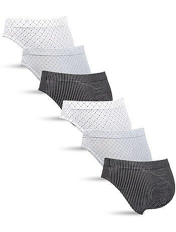 Pack de 6 Slips Hombre 100% Algodón OZABI