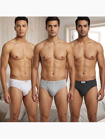 Pack de 6 Slips Hombre 100% Algodón OZABI