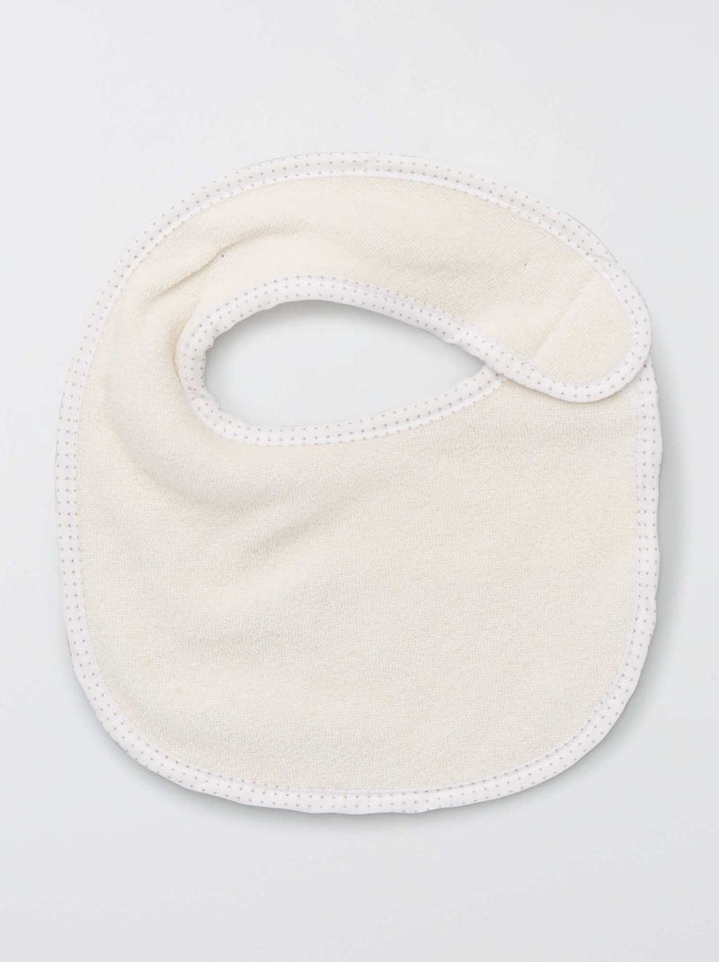 Pack de 7 baberos de rizo con velcro MARRON - Kiabi