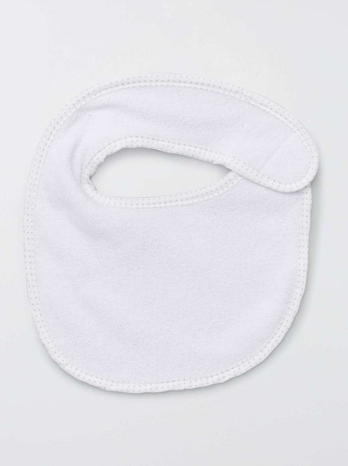 Pack de 7 baberos de rizo con velcro - Kiabi Pack de 7 baberos de rizo con velcro - Kiabi