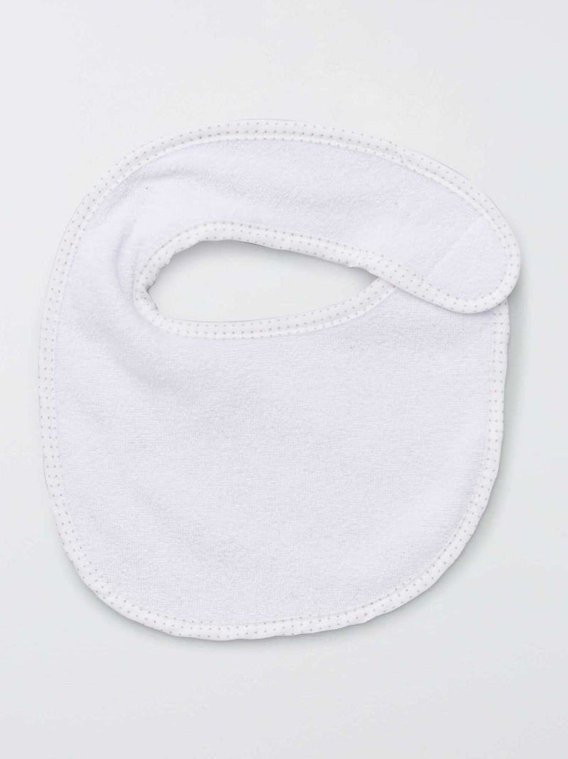 Pack de 7 baberos de rizo con velcro MARRON - Kiabi