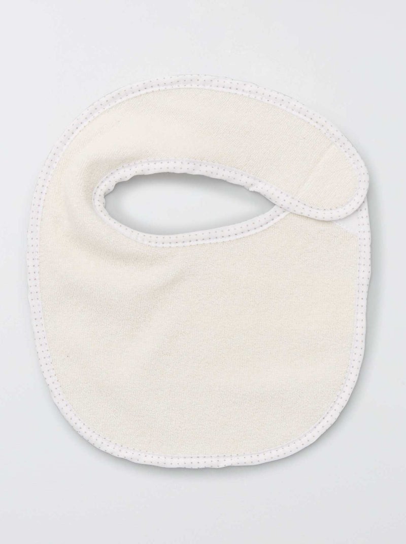 Pack de 7 baberos de rizo con velcro MARRON - Kiabi