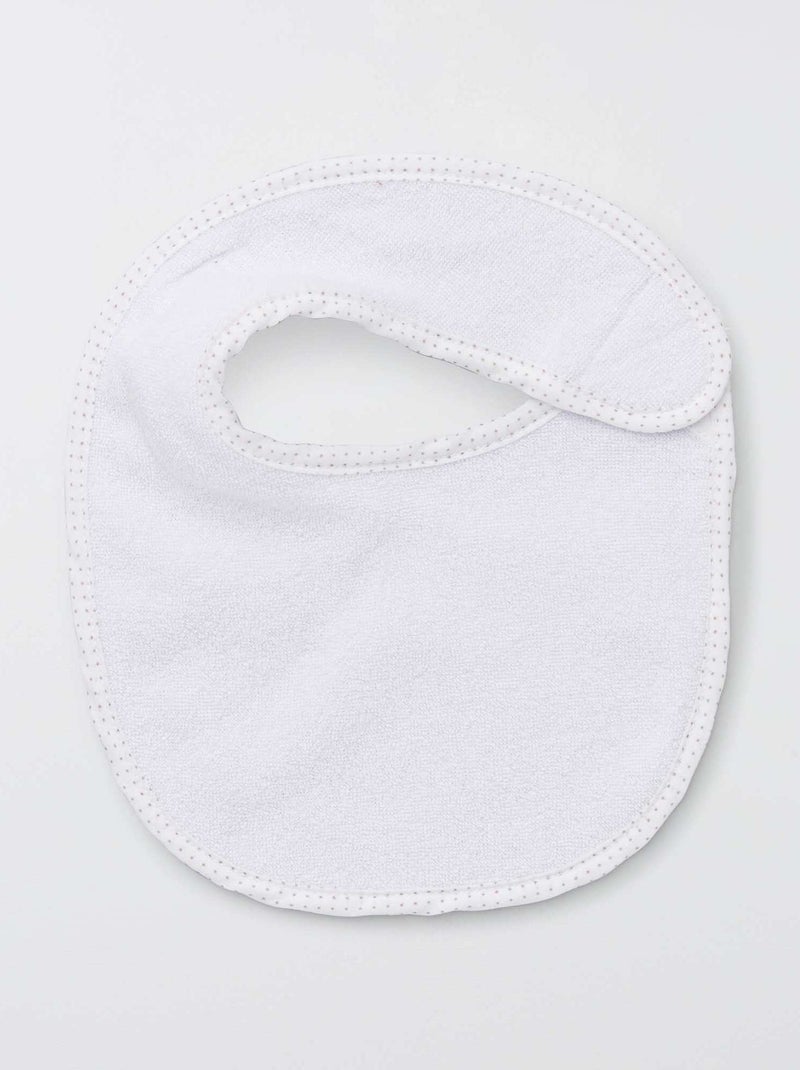 Pack de 7 baberos de rizo con velcro MARRON - Kiabi