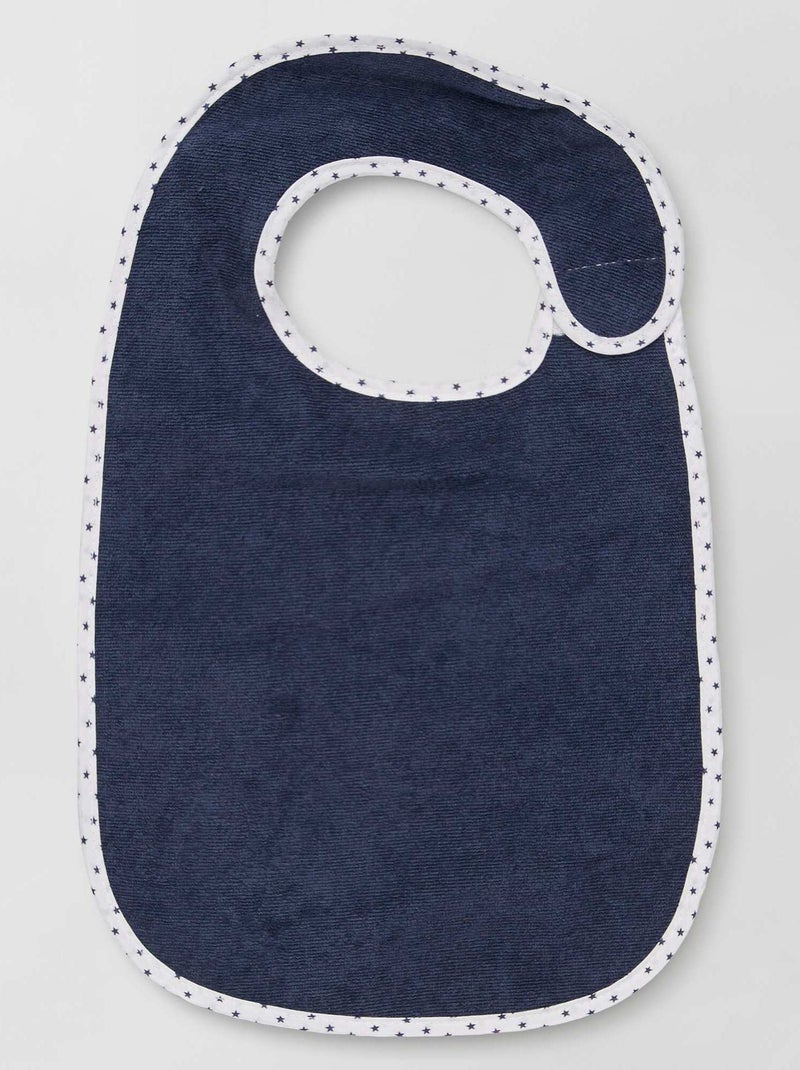 Pack de 7 baberos de rizo forrados azul - Kiabi