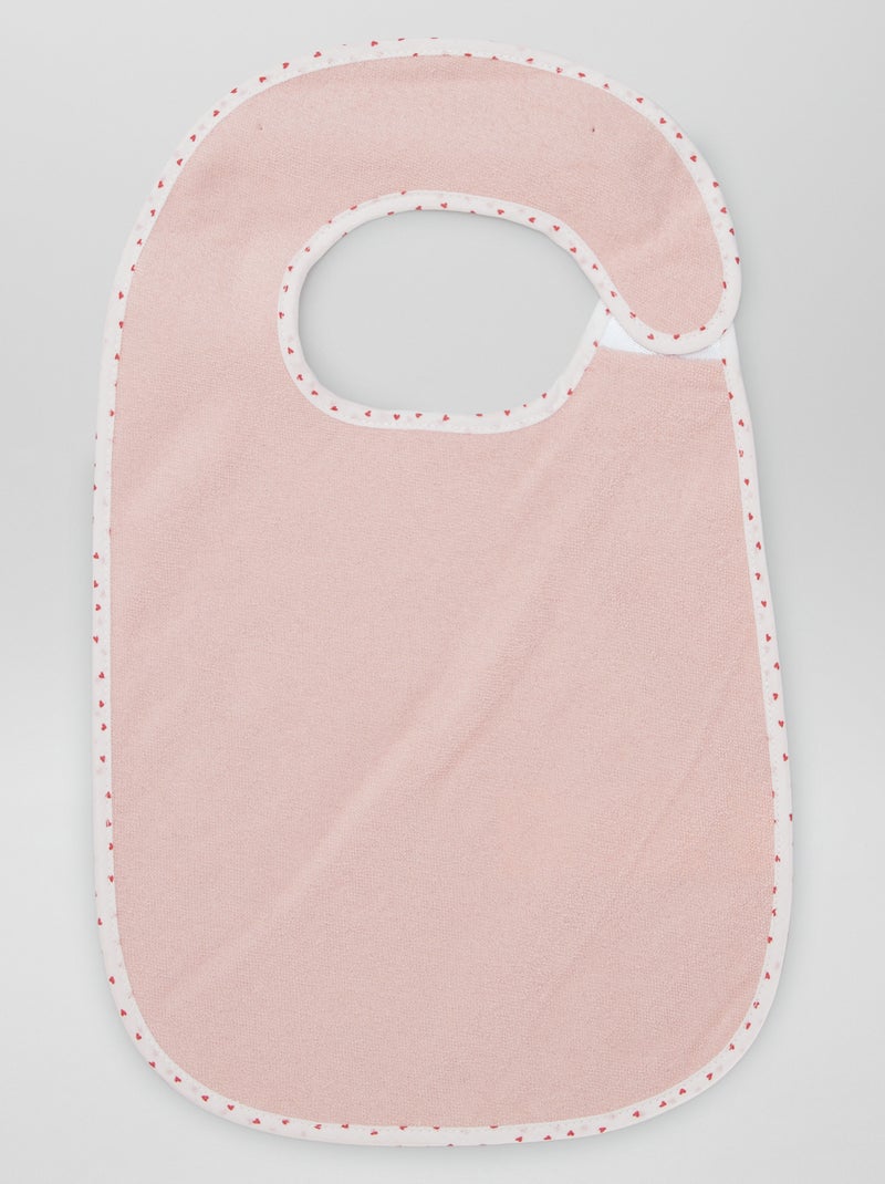 Pack de 7 baberos de rizo forrados BLANCO - Kiabi