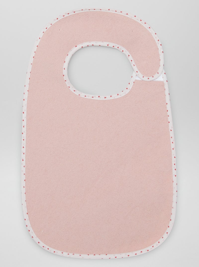 Pack de 7 baberos de rizo forrados BLANCO - Kiabi