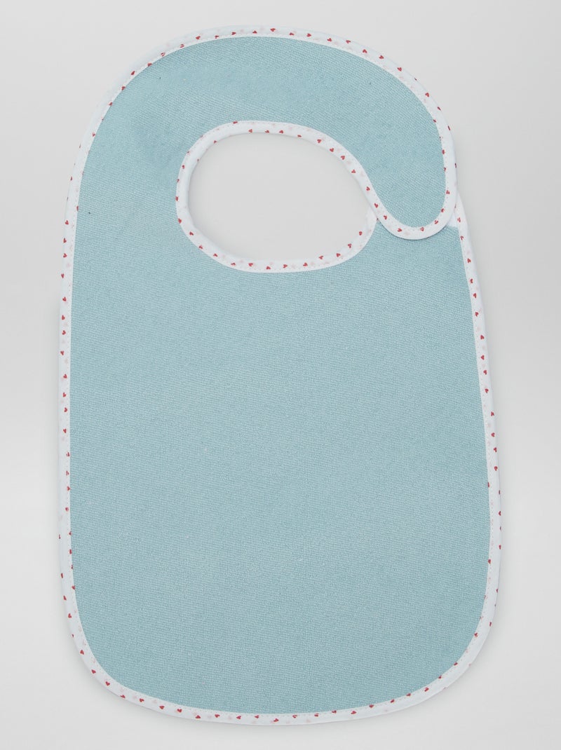 Pack de 7 baberos de rizo forrados BLANCO - Kiabi