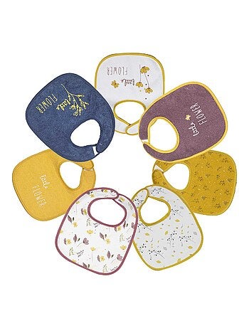 Pack de 7 baberos impermeables