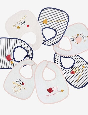 Pack de 7 baberos para bebé