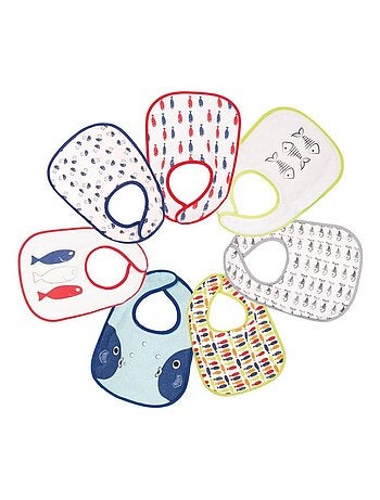 Pack de 7 baberos para bebé