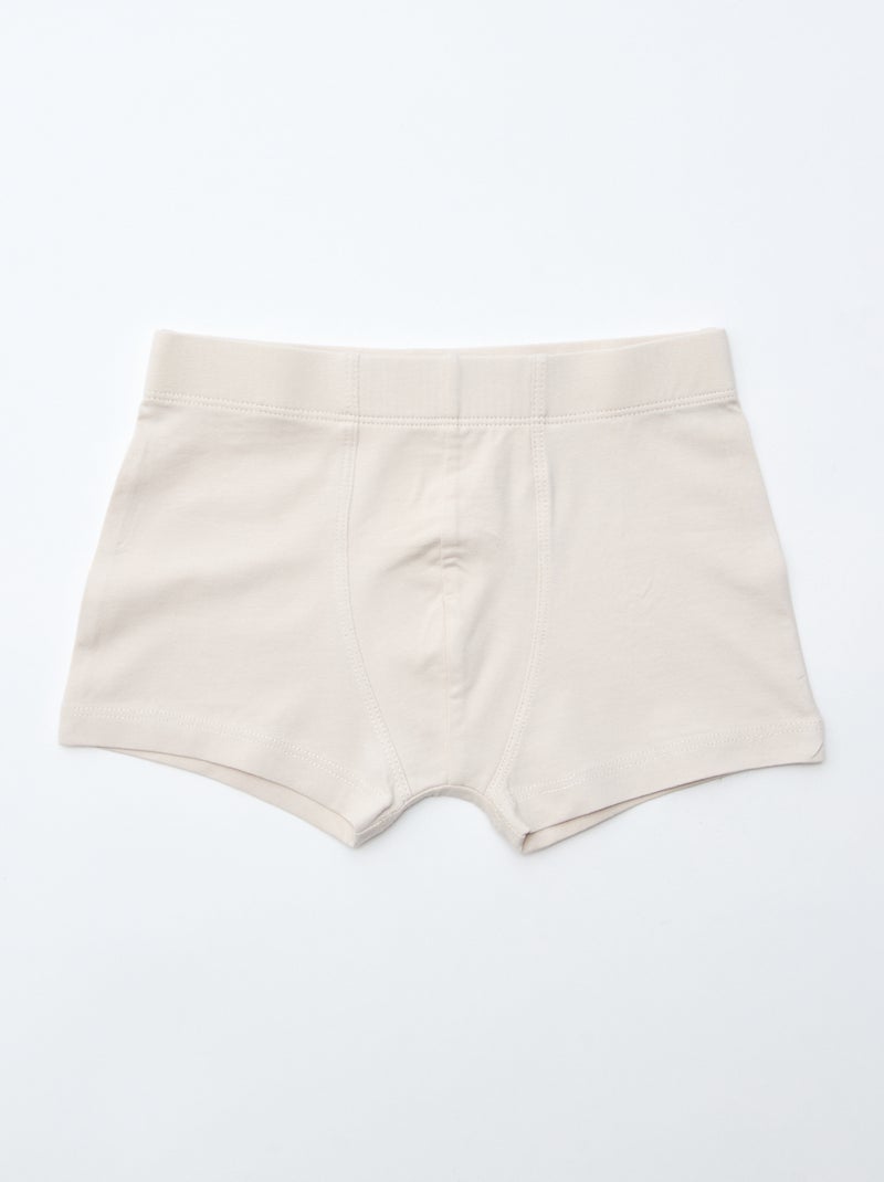 Pack de 7 bóxers de algodón Beige - Kiabi