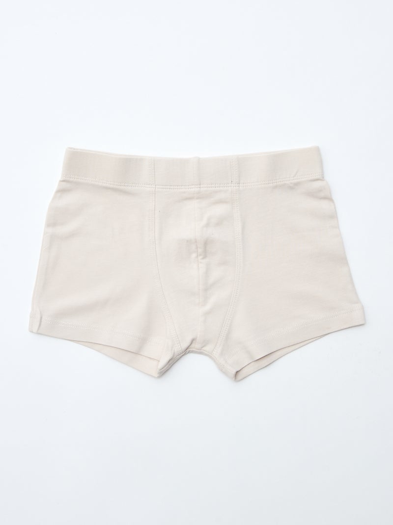 Pack de 7 bóxers de algodón Beige - Kiabi