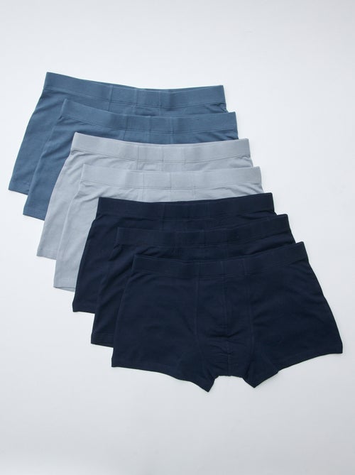 Pack de 7 boxers elásticos - Kiabi
