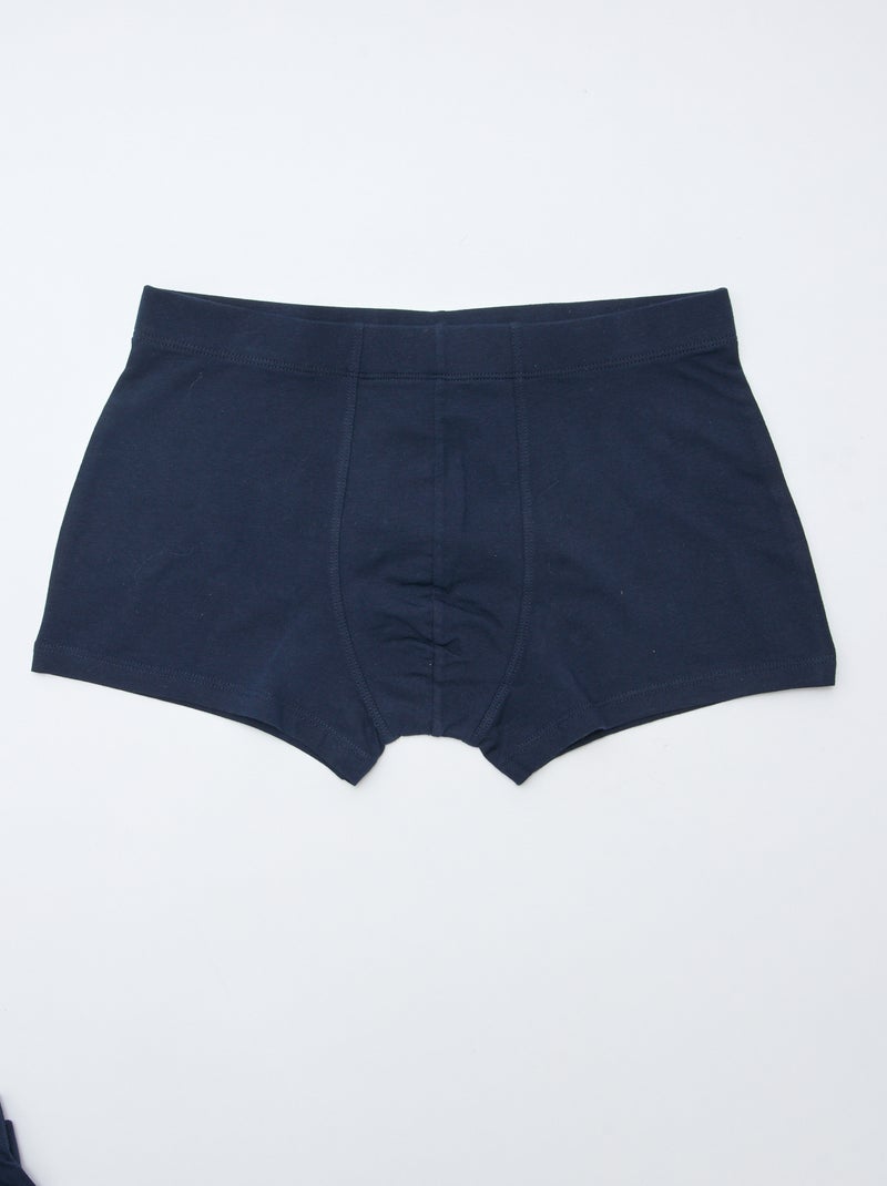 Pack de 7 boxers elásticos Azul - Kiabi