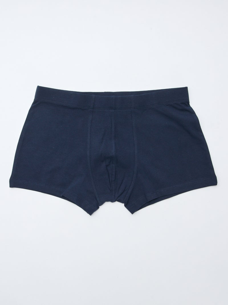 Pack de 7 boxers elásticos Azul - Kiabi