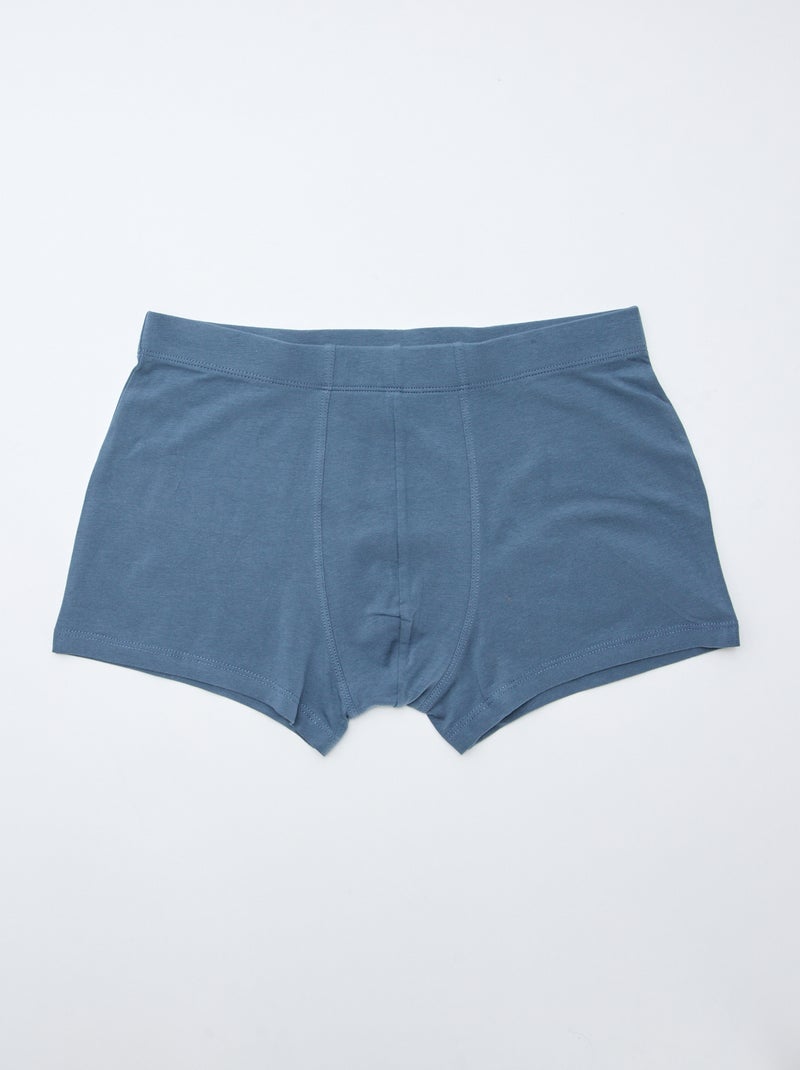 Pack de 7 boxers elásticos Azul - Kiabi