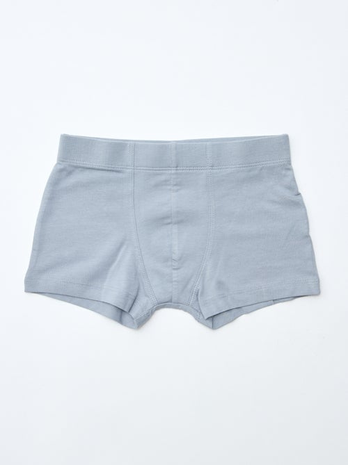 Pack de 7 bóxers lisos para hombre - Kiabi
