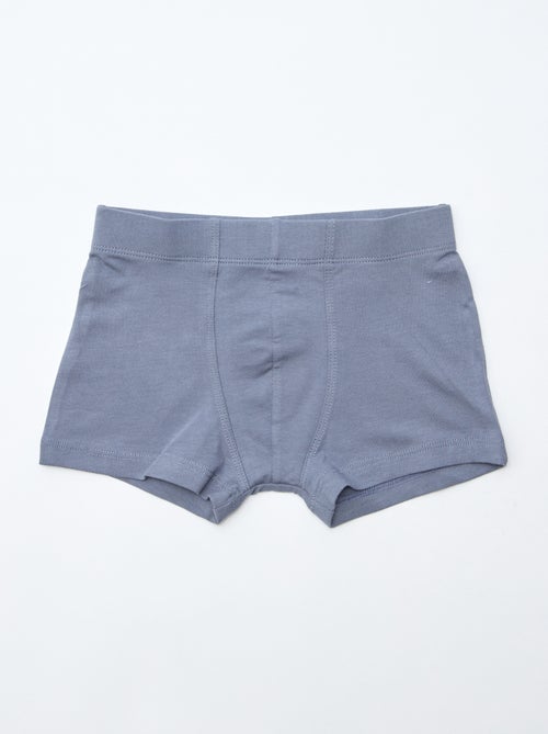Pack de 7 bóxers lisos para hombre - Kiabi