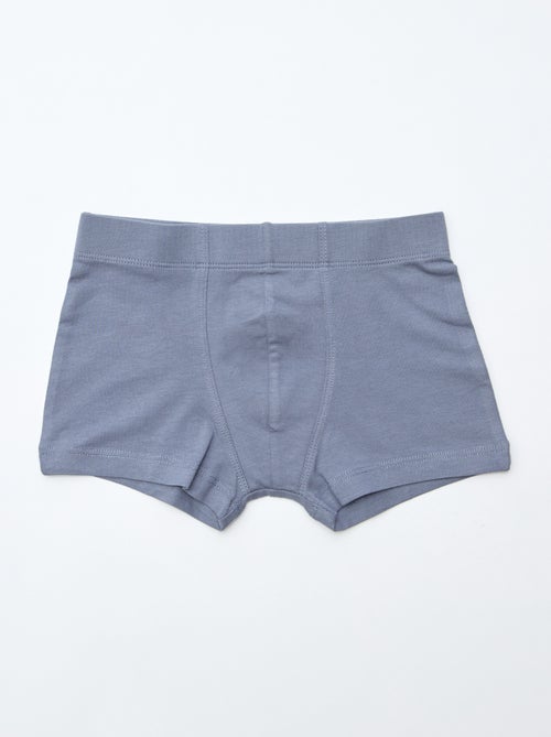 Pack de 7 bóxers lisos para hombre - Kiabi