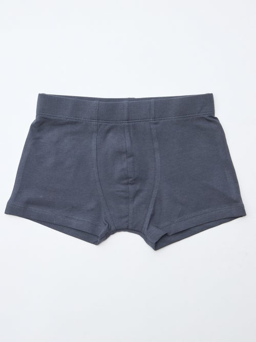 Pack de 7 bóxers lisos para hombre - Kiabi