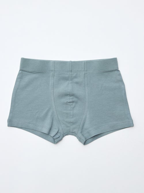 Pack de 7 bóxers lisos para hombre - Kiabi