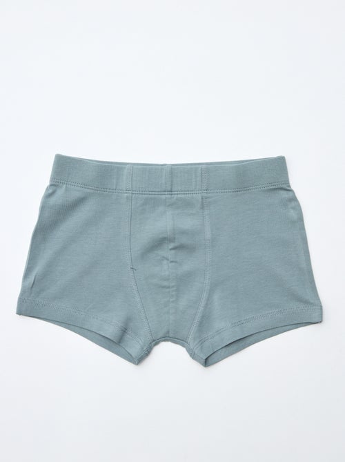 Pack de 7 bóxers lisos para hombre - Kiabi