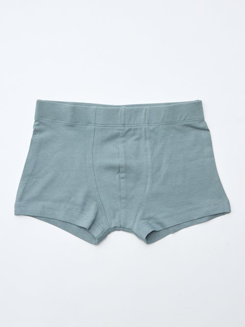 Pack de 7 bóxers lisos para hombre - Kiabi