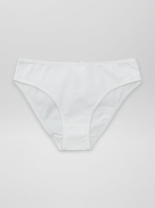 Pack de 7 bragas lisas - Kiabi