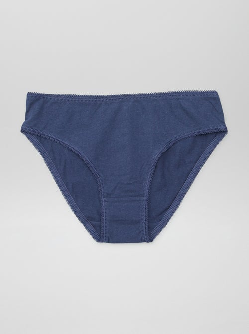 Pack de 7 bragas lisas - Kiabi