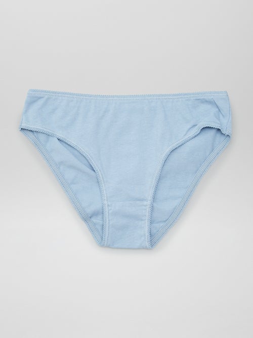 Pack de 7 bragas lisas - Kiabi