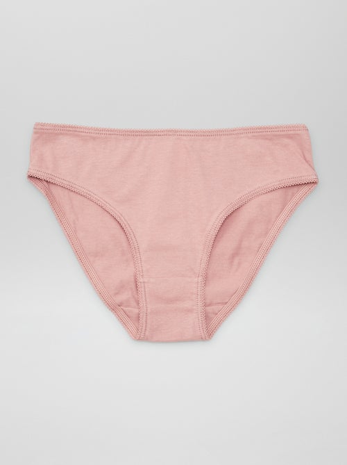 Pack de 7 bragas lisas - Kiabi