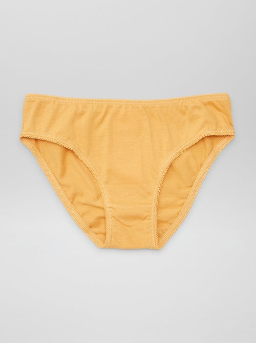 Pack de 7 bragas lisas - Kiabi