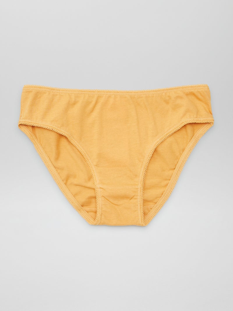 Pack de 7 bragas lisas AZUL - Kiabi