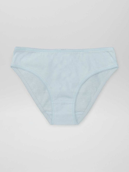 Pack de 7 bragas lisas - Kiabi