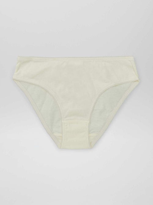 Pack de 7 bragas lisas - Kiabi