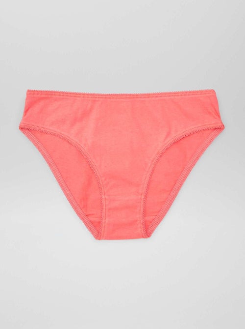 Pack de 7 bragas lisas - Kiabi